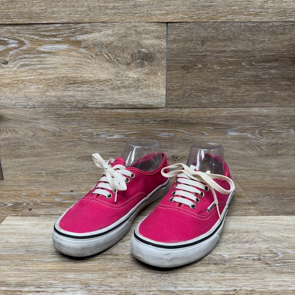 Vans Off The Wall Pink Canvas Low Sneakers Women's Size 8